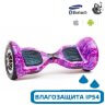 Гироскутер с Влагозащитой Smart Balance 10" c Приложением и Самобалансировкой (Фиолетовый космос)