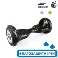 Гироскутер с Влагозащитой Smart Balance 10" Внедорожный (Черный с молниями)