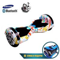 Гироскутер Smart Balance Transformers LED 8" (Белый граффити)